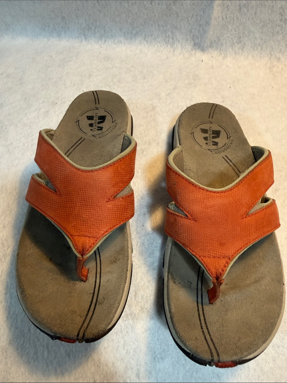 Merrell Orange Women’s Toe-Post Slide Sandals